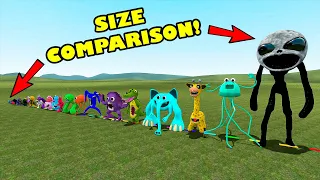 SIZE COMPARISON ALL GARTEN OF BANBAN FAMILY 1 - 4 in Garry's Mod