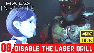 HALO INFINITE Gameplay Walkthrough Part 8 - Disable The Laser Drill [4K 60FPS Xbox Series X