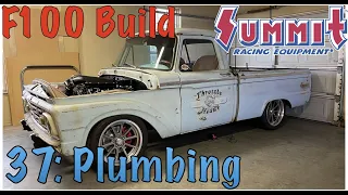 '64 F100 Build! Part 37:Plumbing the AC and heater lines