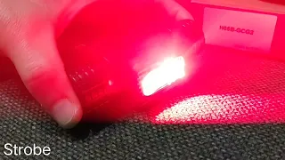 Unboxing and beam shot review of Sofirn headlamp H05B-GCG2, 3 white leds & 2 red leds