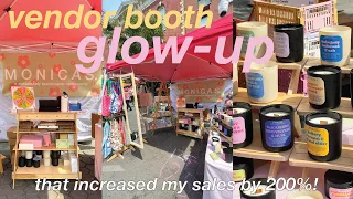 how I increased pop-up shop sales by 200% by investing in my vendor booth aesthetic