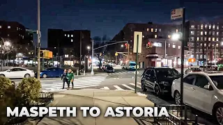 NYC LIVE Exploring Maspeth to Astoria, Queens on Monday Evening (January 10, 2022)