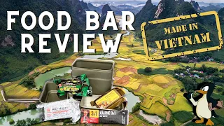 Survival Food Bar Taste Test from Vietnam.