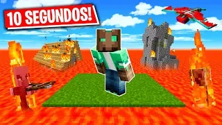 MINECRAFT pero LA LAVA CRECE CADA 10 SEGUNDOS 🔥😱 MINECRAFT es ALEATORIO