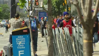 Raptors fans flee after shots fired at fan rally