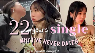 why I’ve NEVER dated before… still SINGLE at 22 | journal entry ep. 2