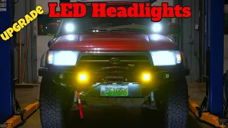3rd Gen 4Runner LED Headlights Upgrade. Remove & Install. Fog Lights, Ditch Lights.