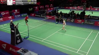 Jonatan Christie vs Anders Antonsen Badminton Thomas Cup& Uber Cup 2021 highlights