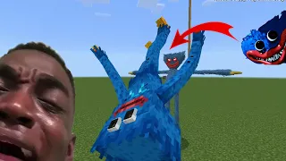 Huggy wuggy poppy playtime killed by realistic huggy wuggy poppy playtime in Minecraft