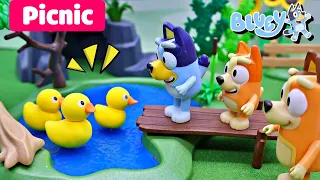 BLUEY Toy's Picnic Adventure: A Day of Laughter, Ducks, and Daddy's Exercise Surprise! | Remi House