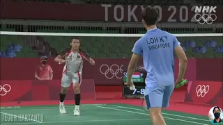 Jonathan Cristhie (INA) vs Loh Kean Yew(SIN) Olympic Tokyo 2020