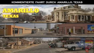 Städtetour - Fahrt durch Amarillo, Texas