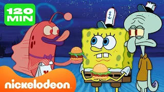 SpongeBob | 180 MINUTEN nachtelijke avonturen met SpongeBob | Nickelodeon Nederlands