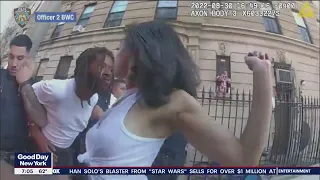 NYPD body camera video show incident with woman thrown to ground