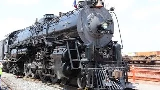 Santa Fe 3751 Steam Train from Los Angeles to San Bernardino & Engine Tour 2014