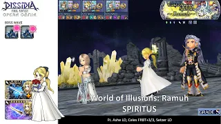 DFFOO GL | World of Illusions Ramuh SPIRITUS | All Requirements Run (Ashe LD only)