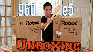 Double Trouble 🥺 | iRobot Roomba e5 and Roomba 960 Unboxing 🤭 and Overview with Roomba i7 and s9!!