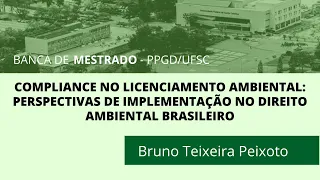 PPGD/UFSC: "Compliance no Licenciamento Ambiental: Perspectivas no Direito Ambiental brasileiro".