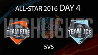 5v5 Mixed Match 2 Highlights LoL All Star 2016 - Team Ice All-Stars vs Team fire All-Stars