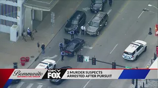 Pursuit of murder suspects ends at Ballpark Village