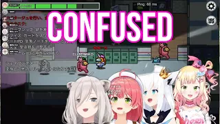 Miko Botan Nene And Fubuki Are In Awkward Situation | AMONG US [Hololive/Sub]