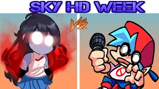 Friday Night Funkin'   VS Sky HD FULL WEEK + Cutscenes All Endings FNF Mod ( Sky But Is HD )