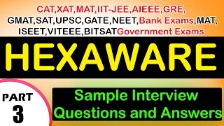 Hexaware -3 Jobs,Interview Questions&Answers,Career,Videos-Freshers,Experienced