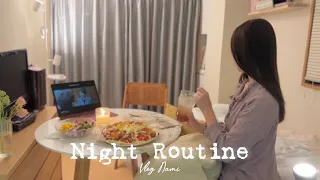 【Night Routine】Enjoy myself until sleeping at home |Home made Japanese recipe | Living alone VLOG