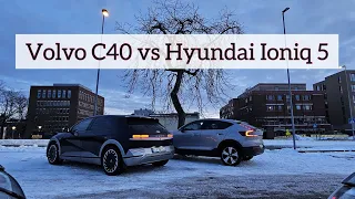 Volvo C40 vs Hyundai Ioniq 5 🔋 Race against @KrisRifa 🏁