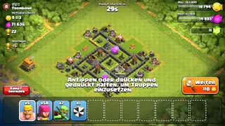 Way to Kristall 4 || Clanburg mit Maximal Truppen von 1 Account xD || Clash of Clans | Deutsch