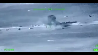 Відео знищення техніки російских окупаційних військ українськими Байрактарами