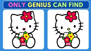 Only Genius 🧠 Can Find 3 differences 🧠🥇🎲💡【#032】 | Hello-Kitty Edition | Quiz Brainly.