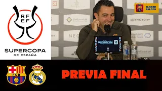 RUEDA PRENSA XAVI: PREVIA FC BARCELONA-REAL MADRID: FINAL SUPERCOPA 2024