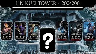 Lin Kuei Tower Final Boss Match 200 One shot + Diamond Reward | MK Mobile
