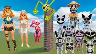 🔥 Tallgrass Roblox Smiley's Zoonomaly Monsters All Miss Delight Family Spartan Kicking in Gmod !