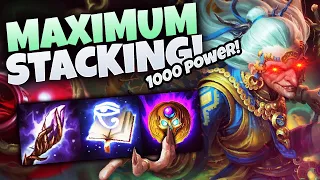 OVER 1000+ POWER WITH 3X STACKING BABA YAGA! - Grandmasters Ranked Joust - Smite