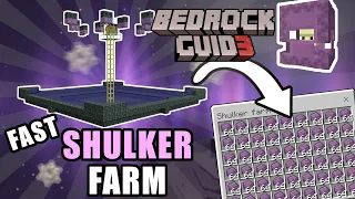 *NEW* FAST Shulker Farm! | Minecraft Bedrock Guide S3 EP37