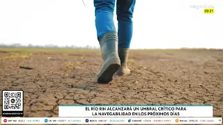 El río Rin alcanzará un umbral crítico para la navegabilidad en los próximos días