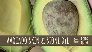 HOW TO MAKE NATURAL DYE WITH AVOCADO SKIN & STONE | ORGANIC COLOR | PINK PEACH ORANGE