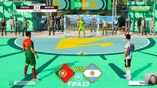 FIFA 23 | Portugal vs. Argentina | Penalty Shootout Futsal 2023 | Messi vs Ronaldo - Gameplay PC