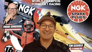 Tim Seebold, Powerboat Champion and NGK F1 Powerboat Championship promoter talks with Frode Sundsdal