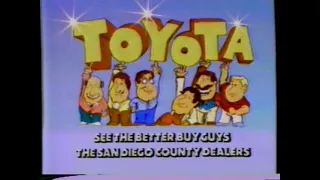 1982 Toyota San Diego Dealers "The Better Buy Guys" TV Commercial