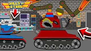 СЕКРЕТНАЯ БАЗА! МУЛЬТИКИ ПРО ТАНКИ HILLS OF STEEL! CARTOONS ABOUT TANKS