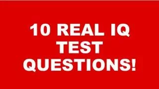 WHATS YOUR IQ? 10 REAL IQ TEST QUESTIONS AND ANSWERS!  Part 1