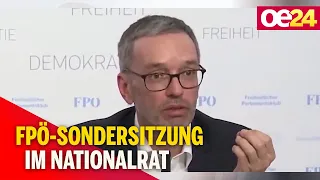 Neutralität: FPÖ-Sondersitzung im Nationalrat