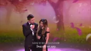 Ани Лорак и Сергей Лазарев - When You Tell Me That You Love Me [HDTV](Две звезды, 1.01.2014)