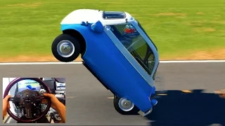 Forza 6 GoPro 1957 BMW Isetta 300 Wheelie + Three Wheel Sliding! | SLAPTrain