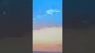 UFO caught on Deerfield beach FL.  live cam feed. 5/4/2023. 6:13 a.m.