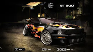 nfs most wanted  - 2006 Ford Mustang Shelby GT500 Junkman Tuning & Gameplay