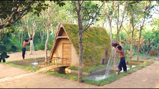 Building Swimming Pool Around Underground House With Decoration Underground Room